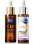 Nivea LUMINOUS630 Skin Glow Anında Aydınlatıcı Cilt Bakım Serumu 30ML ve Q10 Kırışıklık Karşıtı Serum 30ML 1