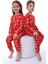 %100 Pamuk İnterlok Kumaş Uzun Kollu Yılbaşı Temalı Unisex Çocuk Pijama Takımı - Yılbaşı Pijaması 2