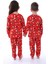 %100 Pamuk İnterlok Kumaş Uzun Kollu Yılbaşı Temalı Unisex Çocuk Pijama Takımı - Yılbaşı Pijaması 3
