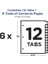 Hazır Dizin 12-Tab Bağlayıcı Bölücüler, Özelleştirilebilir Içindekiler, Çok Renkli Sekmeler, 6 Takım (11196) 2