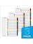 A-Z Sekme Ayırıcılar, 3 Halkalı Klasör Için, Özelleştirilebilir Içindekiler Sayfası, Çok Renkli A-Z Sekmeleri, 3 Set (63218) 2