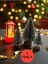 Yılbaşı Dekoru 3'lü Mini Çam Ağacı Seti & LED Işıklı Yılbaşı Noel Baba Feneri Yılbaşı Süsleme 1