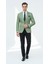 Erkek Dokulu Kumaş Slim Fit Blazer Ceket – Şık Modern Kesim Tek Düğmeli 2
