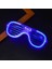 Mavi LED Işıklı Parti Gözlüğü - Neon Glow Şerit Gözlük 3 Modlu 4