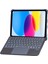 T5508D Ipad 2022 10.9 (10.nesil) Kılıf Palermo Ledli Klavyeli Standlı Tablet Kılıfı - Siyah 1