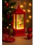 LED Işıklı Yılbaşı Feneri Noel Baba Temalı Noel Feneri Ağaç Süsü Kırmızı Dekoratif Işıklı Süs 2