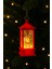 LED Işıklı Yılbaşı Feneri Noel Baba Temalı Noel Feneri Ağaç Süsü Kırmızı Dekoratif Işıklı Süs 3