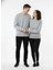 Unisex Relax Fit Rahat Kesim Pamuklu Yumusak Dokulu Içi Polarli Bisiklet Yaka Sweatshirt 2