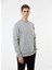 Unisex Relax Fit Rahat Kesim Pamuklu Yumusak Dokulu Içi Polarli Bisiklet Yaka Sweatshirt 5