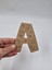 1 Adet Ahşap A Harfi Boyama Okul Dıy Etkinlik Aktivite Sanat 10 cm 2