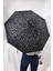 Yıldız Desenli Siyah Otomatik Tam Fonksiyonlu Fiber Tel Şemsiye 4