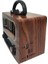Retro Ahşap Tasarım Bluetooth Radyo - Usb/tf Kart Destekli, Şarjlı Taşınabilir Müzik Çalar 3