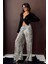 trend leopar desenli bol paça pantolon - 2