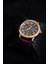 Bordo Deri Kordonlu Rose Gold Unisex - Erkek, Kadın Kol Saati 2