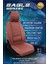 Seat Leon Uyumlu Yarı Deri Oto Koltuk Kılıfı 5li Set Eagle Seri Tarçın 1