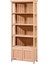 Loury Çıtalı Kitaplık Cilasız Ham 1