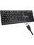 SPK6247B USB 1.2 Metre Kablolu Klasik Siyah Numpadli Türkçe Q Klavye 1