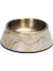 Nrzsnt Beeztees Dbl Köpek Mama Su Kabı, Mat Altın Rengi Paslanmaz Çelik, Bej Mermer Görünümlü, 14CM, 160ML 1