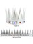 Gümüş Renk Eva Yumuşak Kral Kraliyet Tacı Yetişkin Çocuk Uyumlu 55 cm 2