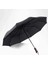 Ahşap Görünümlü Tam Otomatik Fiber Mekanızmalı Siyah Şemsiye 2