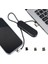 PM-25906 Siyah 3ın1 (Type C- Lightning- Usb) Manyetik Uç Taşınabilir Şarj Kablos 1