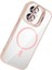 Joko Apple Iphone 16 Remim Lensli Magsafe Standlı Kapak - Pembe 2