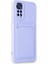 Xiaomi Redmi Note 11S Kılıf Kelvin Kartvizitli Silikon - Lila 3