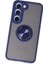 Samsung Galaxy S23 Kılıf Montreal Yüzüklü Silikon Kapak - Lacivert 3