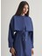Hakim Yaka Düz Indigo Kadın Tunik M2MZ1030210242 3