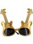 Altın Renk Rockn Roll Gitar Şekilli Parti Gözlüğü 15X15 cm 1