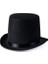 Yetişkinler Için Siyah Renk Ringmaster Sihirbaz Şapkası Fötr Şapka 15 cm 1