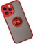 Iphone 14 Pro Kılıf Montreal Yüzüklü Silikon Kapak - Kırmızı 3