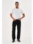 Jeans Erkek Siyah Baggy Kesim Esnek Likralı Gabardin Pantolon 4