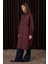 Uzun Büzgü Detaylı Gömlek Bordo 4