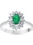 0.07 Karat Zümrüt Taşlı Pırlanta Yüzük 4