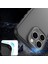 Iphone 15 Plus ile Uyumlu Köşe Korumalı Buzlu Saydam Metal Koruma Çerçeveli Kamera Korumalı Kılıf 2
