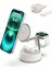 Ultracharge Pro Magsafe Uyumlu 3’ü 1 Arada Qi2 25W Kablosuz Şarj Cihazı, 17,, Airpods, Pixelsnap, Seyahat ve Masaüstü Standı, 45W Adaptör, Kum Rengi 1