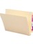 End Tab Dosya Klasörü, Güçlendirilmiş Düz Kesim Tab, 1-1/2 "genişletme, Yasal Boyut, Manila, Kutu Başına 50 (27275) 2