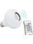 Bluetooth Hoparlör Özellikli Lamba, Müzik Çalar Işık, Kumandalı 16 Farklı Renk Rgb Işıklı E27 LED Ampul 1