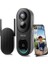 Kablosuz Kapı Zili Kamerası, Homebase ile 5 Mp Video Kapı Zili, 180° Panoramik Görünüm, Aylık Ücret Yok, 2,4 Ghz Wifi, Yapay Zeka Hareket Algılama, Vr Modu 2