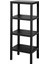 4 Katlı Köşe Rafı | Banyo, Mutfak ve Kiler Için Yer Tasarruflu Organizer | Çok Amaçlı Plastik Raf | 4 Farklı Renk Seçeneği (38X29X100CM) (Siyah) 3