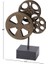 Deco 79 Metal Film Makaraları Heykel, 11" x 5" x 16", Kahverengi 2