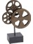 Deco 79 Metal Film Makaraları Heykel, 11" x 5" x 16", Kahverengi 3