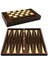 Star Tavla Büyük Boy Polyester Ceviz Damalı 25X49X6 Cm. Backgammon 1