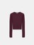 32319 Modal Karışımlı Uzun Kollu Top-Bordo 6