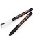 Uni Pc-1mr Art Boya Marker Kalemi - 0,7 mm - Siyah Beyaz - 2&apos;li Paket 3