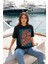 Baskılı Basic Kısa Kollu T-Shirt Siyah 3