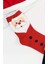 Unisex 1 Çift Noel Çorabı Yeni Yılbaşı Noel Baba Desenli Uzun Soket Çorap Kırmızı 3