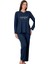 Limissi Lacivert Uzun Kollu Kadın Pjamaı 26613 1
