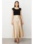 Gold Saten Uzun Kadın Etek 1042-2Y5 1
